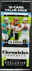 Panini Chronicles Football 2020 Cello Value Pack NFL 15 Trading Card New Sealed