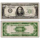 United States 1934 $500 Federal Reserve Note - Small Pinholes