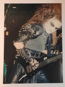 ABSU  ~ U.S. Black Metal Vintage mid-1990's on stage ~ Magazine Page PINUP