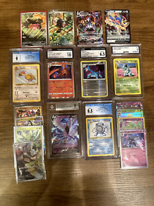 Large Lot of Graded and Ungraded Pokemon Cards - Modern and Vintage!