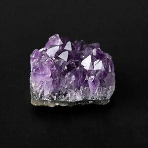 100% Natural Raw Amethyst Quartz Geode Druzy Crystal Cluster Healing Specimen