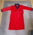 Polo Ralph Lauren Bath Robe Men's One Size Red Terrycloth Cotton Belt Pockets