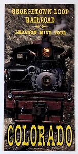 1992 Georgetown Loop Railroad Lebanon Mine Tour Colorado Vintage Travel Brochure