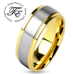 Men's Traditional Gold and Silver Promise Ring - Guys Promise Ring