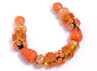New 15 pc set Fine Murano Lampwork Glass Beads - 12mm to 16mm - A7216c