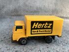 Matchbox Hertz Rental Dodge Commando Box Truck Rent-a-Car Van Yellow 1982 Mb72