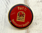 taco bell pin part 1 restaurant basics traing lapel Hat pin