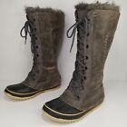 Sorel Cate The Great Women's Tall Winter Snow Boots size 6 Pewter Gray