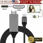 USB-C Type C to HDMI HDTV TV Cable For Samsung Galaxy S10 Note 9 MacBook Black