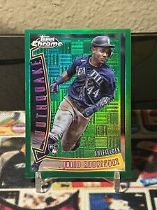 2022 Topps Chrome Sonic Julio Rodriguez RC 1996 Youthquake Green /99