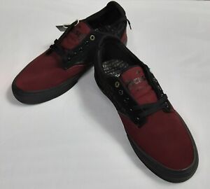 EMERICA Dickson X Independent G6 Foam Skate Shoes, Black/Maroon (Mens 10)
