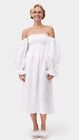 Sleeper Atlanta Linen Dress - White - S