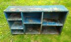 New ListingAntique Turn Of The Century Wooden Cubby Shelf Old Blue Paint
