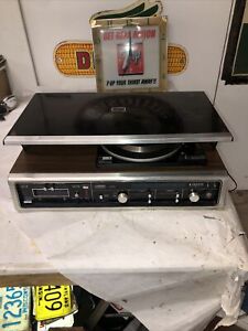 Vintage Zenith Allegro CONSOLE  Stereo Turntable 8 Track Radio System GR59OW