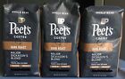 Peet's Major Dickason's Blend Whole Bean Coffee 3 Packages Dark Roast