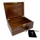 Smilco Wooden Storage Hand-Crafted Wooden Box w/ key
