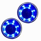 2X Stainless Steel Cup Drink Holder Blue LED Built-in for Marine Boat Truck RV