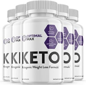 5-Optimal Max Keto Diet Pills,Weight Loss,Fat Burner,Appetite Control Supplement