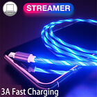 LED Light Fast Charging Cable Cord For Samsung Android Type C USB Charger Cord