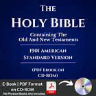 1901 American Standard Bible Version ASV Complete Old New Testament E-Book on CD