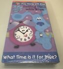 2002 Blues Clues Telling Time With Blue VHS NEW Sealed