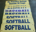 Vintage Batting Sign Lot Baseball Softball Patina Practice Swings Cage