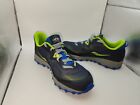 Saucony Boys size 4M Shoes. Water Resistant. PRGN 11 Shield. Blue, Green, Grey.