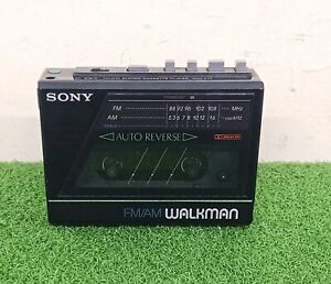 Vintage Sony Walkman Model WM-F77 Stereo Cassette Player FM/AM Radio Read Desc.