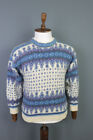 Vintage DALE OF NORWAY Beige Wool Knit Sweater Size L