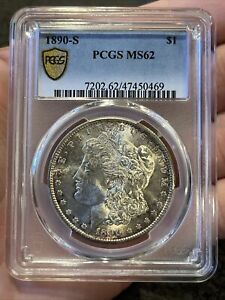 New Listing1890 s morgan silver dollar PCGS ms62