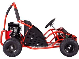 MotoTec Off Road 79cc 4 Stroke Kids Gas Go Kart for Kids- Red - No CA Sales ✅