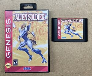 Alien Soldier - Sega Genesis Mega Drive -Case And New Cart Shell - US Seller