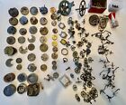 Antique Pocket Watch Movement Parts Watchmakers Lot sold as is Spare Parts Only