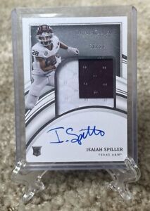 New Listing2022 Panini Immaculate Collegiate /99 Isaiah Spiller RPA Rookie Patch Auto RC