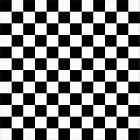 12x12 Black and White Checkered Hobby Cutter Vinyl Sheet Sticker Square Pattern