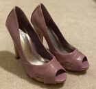 Delicious Marola Purple High Heels Peep Toe Shoes Women’s 6.5 M Cork
