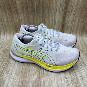 Asics Gel Kayano 29 Women's Size 8 White Neon Running Shoes Sneakers 1012B272