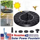 New ListingSolar Power Bird Bath Fountain Pump Upgrade 1.4W Solar Fountain With 6 Nozzle