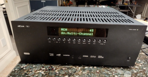 Arcam FMJ AVR 360 Receiver Black Working 7.1 with remote bundle good condition