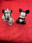 MICKEY MOUSE & MINNIE WEDDING Salt and Pepper SHAKERS Bride/Groom DISNEY  No Box