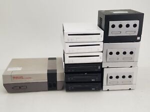 Lot of 10 Assorted Nintendo Video Game Consoles - For Parts or Repair