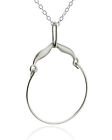 Charm Holder Necklace - 925 Sterling Silver - Charms Hanger Pendant Display NEW