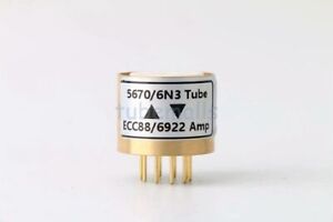 1piece*Gold plated 5670 6N3 2C51 instead TO ECC88 6922 tube converter adapter