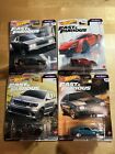 Lot Of 4 Hot Wheels Premium Fast & Furious Fast Stars Mustang Jeep Charger Lykan