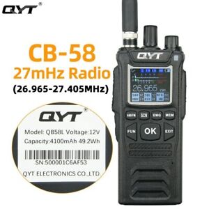 QYT AM/FM 27MHz CB-58 Radio Standard Handheld 40 Channel AM/FM CB Radio