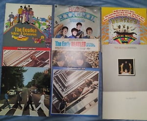 The Beatles Vinyl Lot of 10 LPs 78's Original Excellent Condition