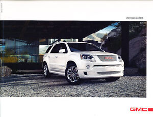 2011 GMC Truck Acadia Deluxe Sales Brochure Catalog - Denali