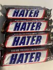 SNICKERS CANDY BARS NOVELTY ONLY “HATER”  WRAPPER FOUR PACK!
