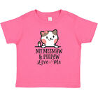 Inktastic Meemaw And Peepaw Love Me Granddaughter Cat Baby T-Shirt Girls Outfit
