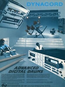 1988 Print Ad of Drum Workshop DW Dynacord ADD-one ADD-two P-20 Electronic Drums